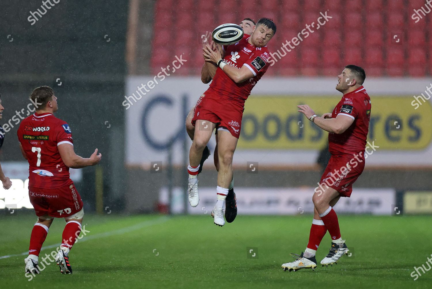 Steff Evans Scarlets Cai Evans Ospreys Editorial Stock Photo Stock
