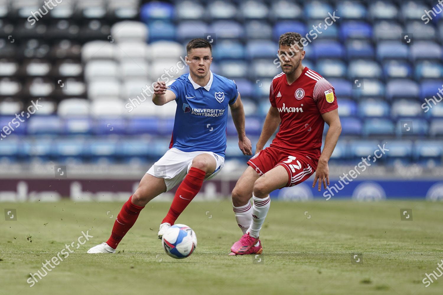 Callum Johnson Portsmouth Action During Efl Editorial Stock Photo ...