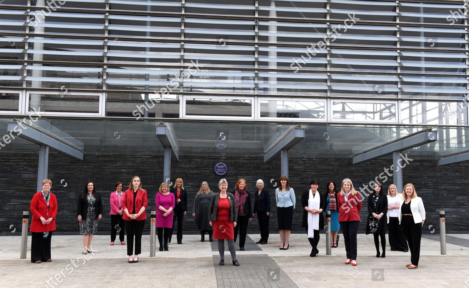 Welsh Labour Female Elected Members Senedd Editorial Stock Photo ...