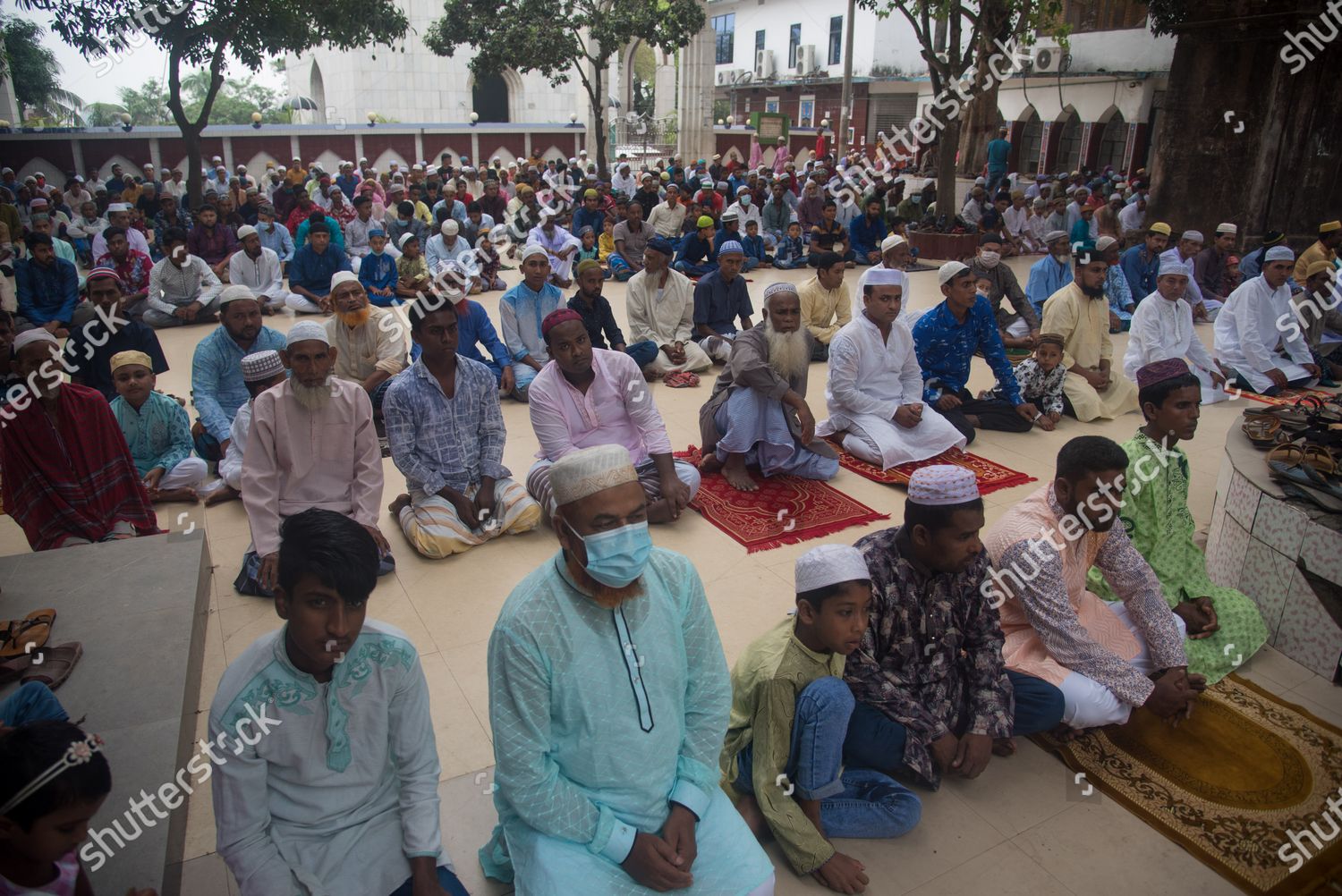 Muslims Praying Without Following Health Safety Editorial Stock Photo