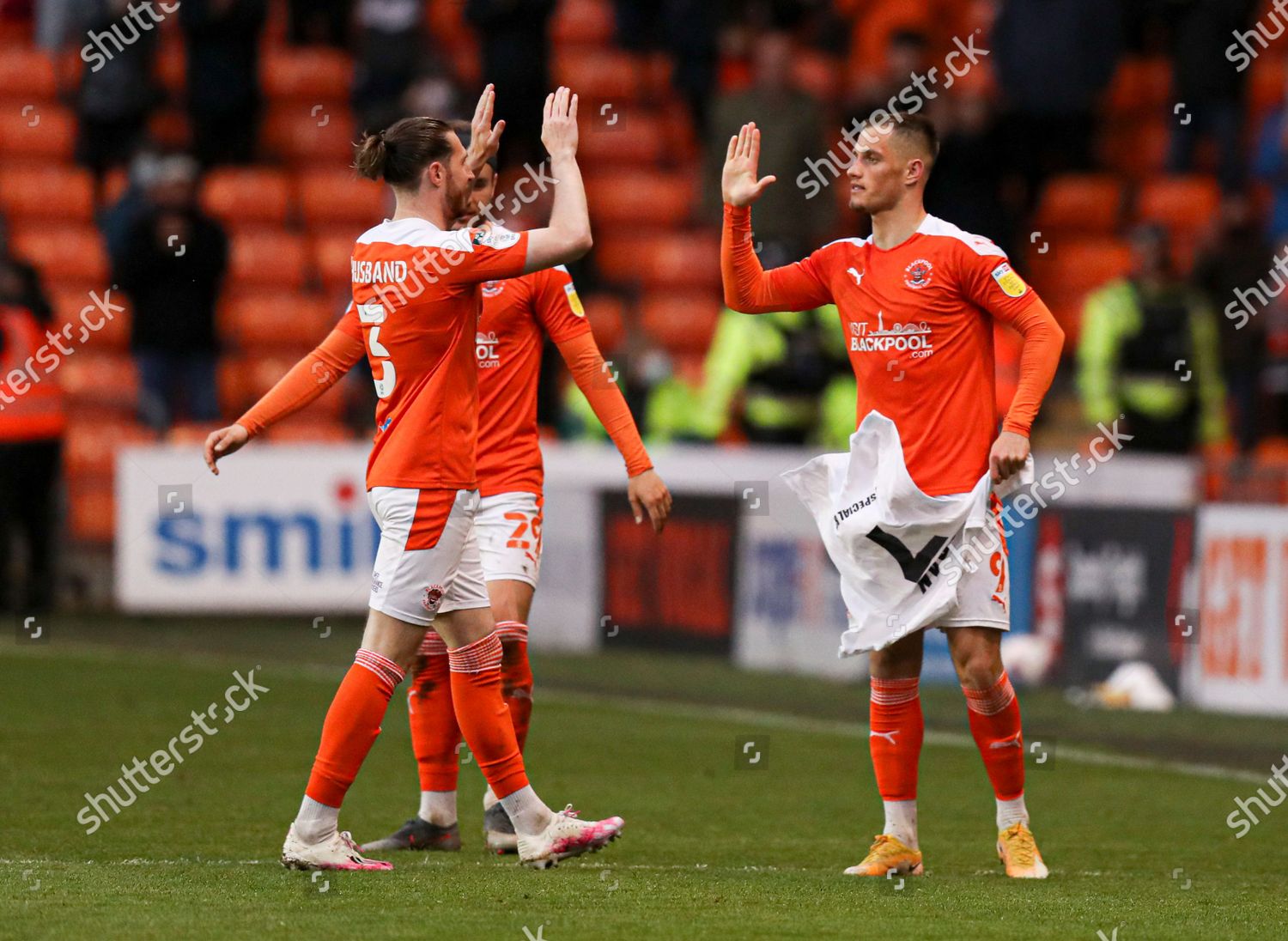 Jerry Yates Blackpool Celebrates Scoring 3rd Editorial Stock Photo ...