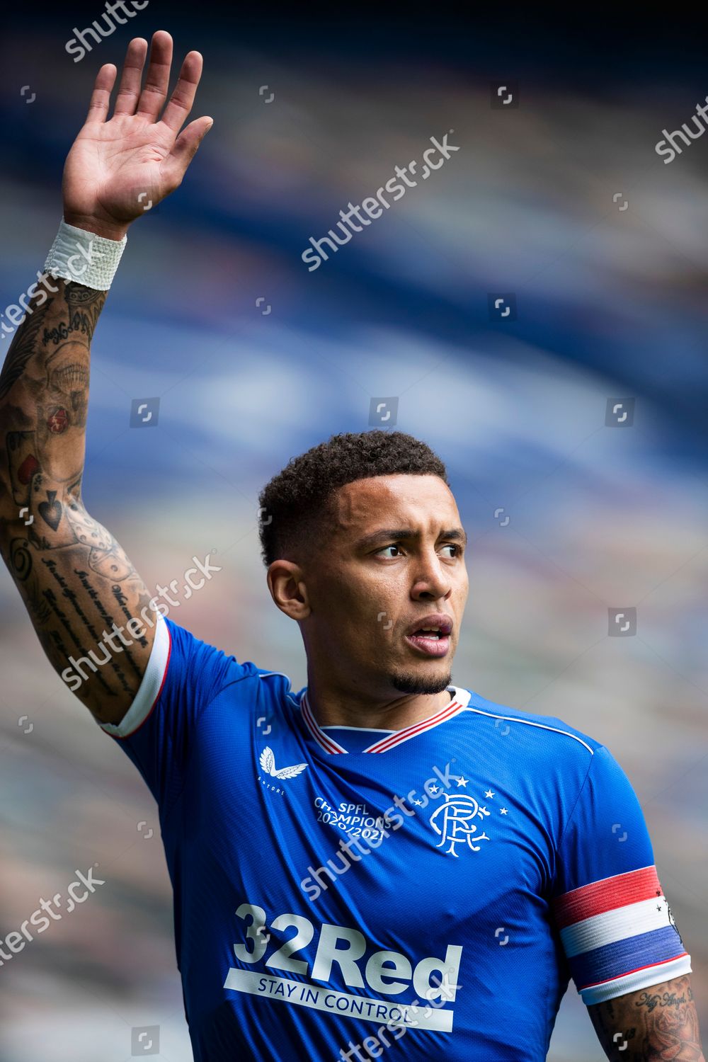 Shirt Rangers Captain James Tavernier Spfl Editorial Stock Photo ...