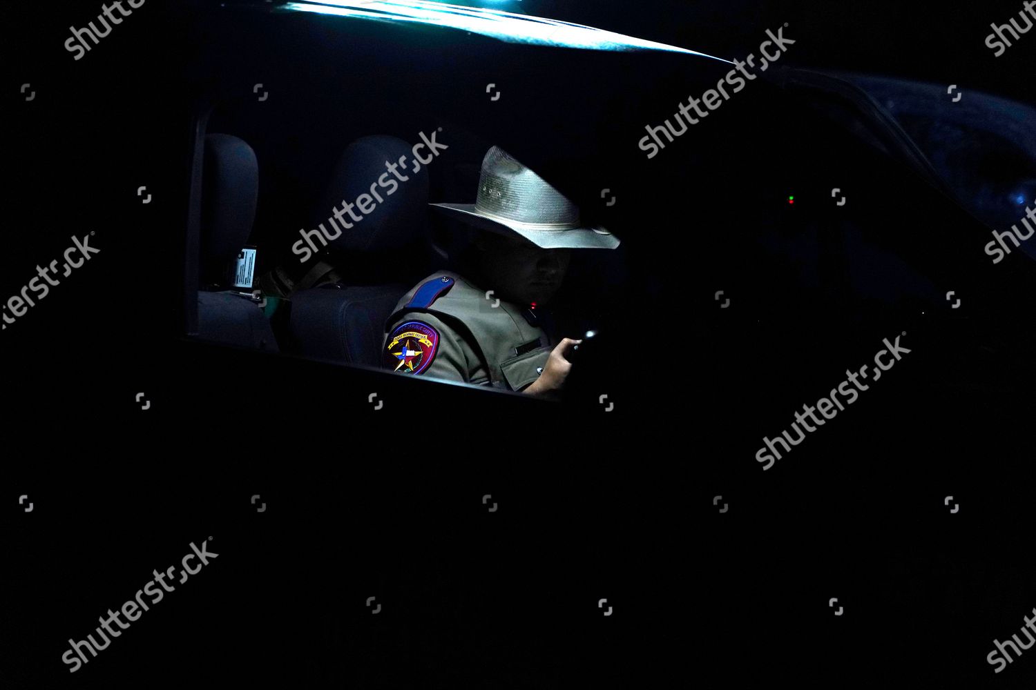 Texas Highway Patrol Officer Calls Border Editorial Stock Photo Stock   Shutterstock 11906087b 