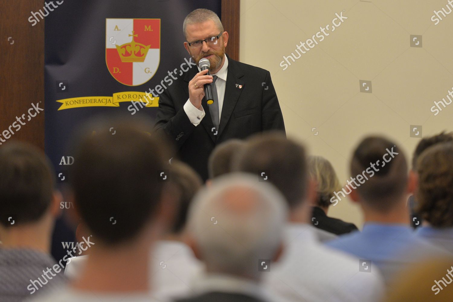 Grzegorz Braun Polish Right Wing Politician Editorial Stock Photo