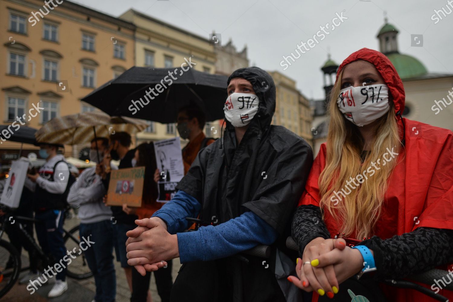 Members Local Belarusian Diaspora Their Polish Editorial Stock Photo   Shutterstock 11912377e 