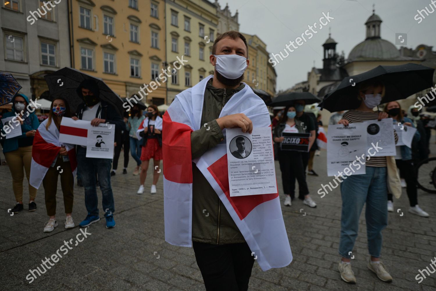 Members Local Belarusian Diaspora Their Polish Editorial Stock Photo   Shutterstock 11912377f 