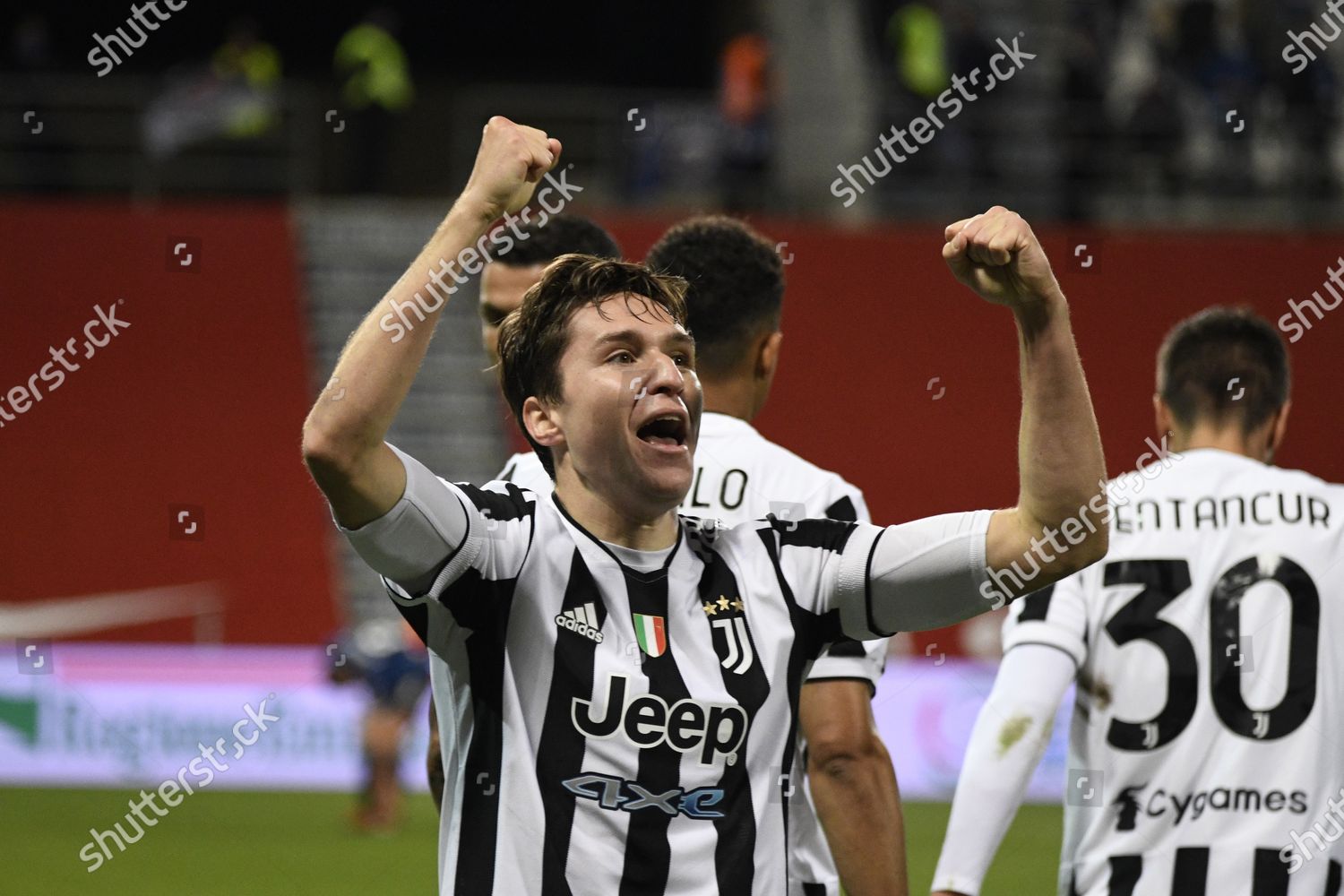 Federico Chiesa Juventus Celebrates After Scoring Editorial Stock Photo ...