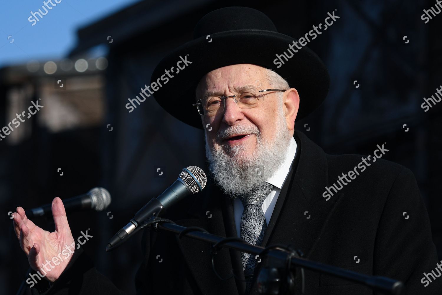 Yisrael Meir Lau Former Chief Rabbi Editorial Stock Photo Stock Image