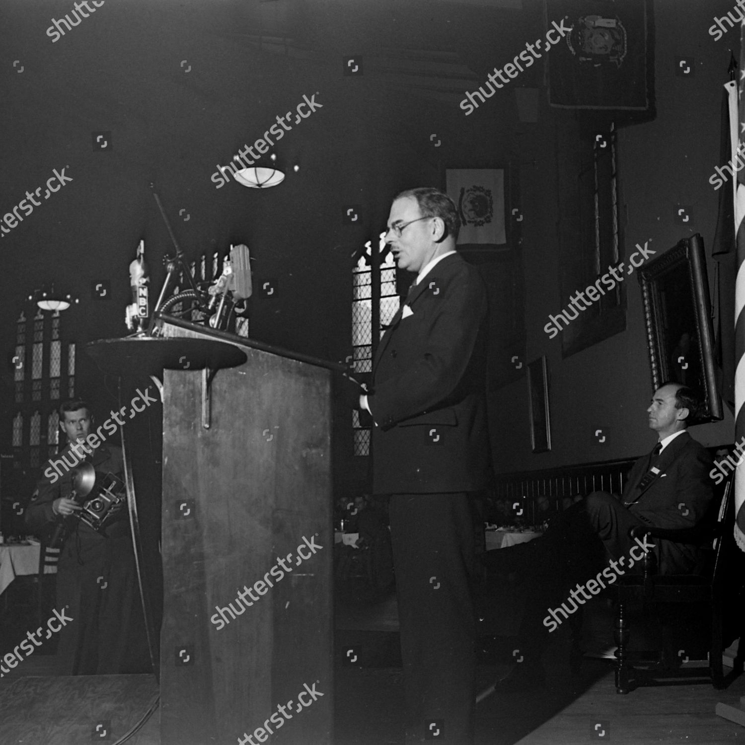 Thomas Edmund Dewey Standing Podium West Editorial Stock Photo - Stock ...