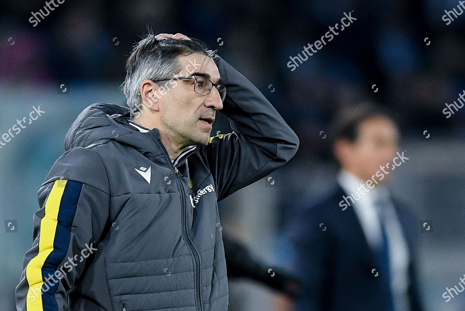 Ivan Juric Manager Hellas Verona During Editorial Stock Photo - Stock ...