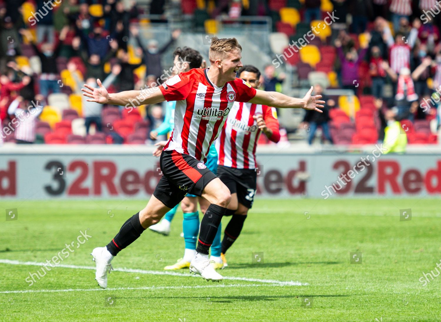 Marcus Forss Brentford Scores Celebrates 31 Editorial Stock Photo ...