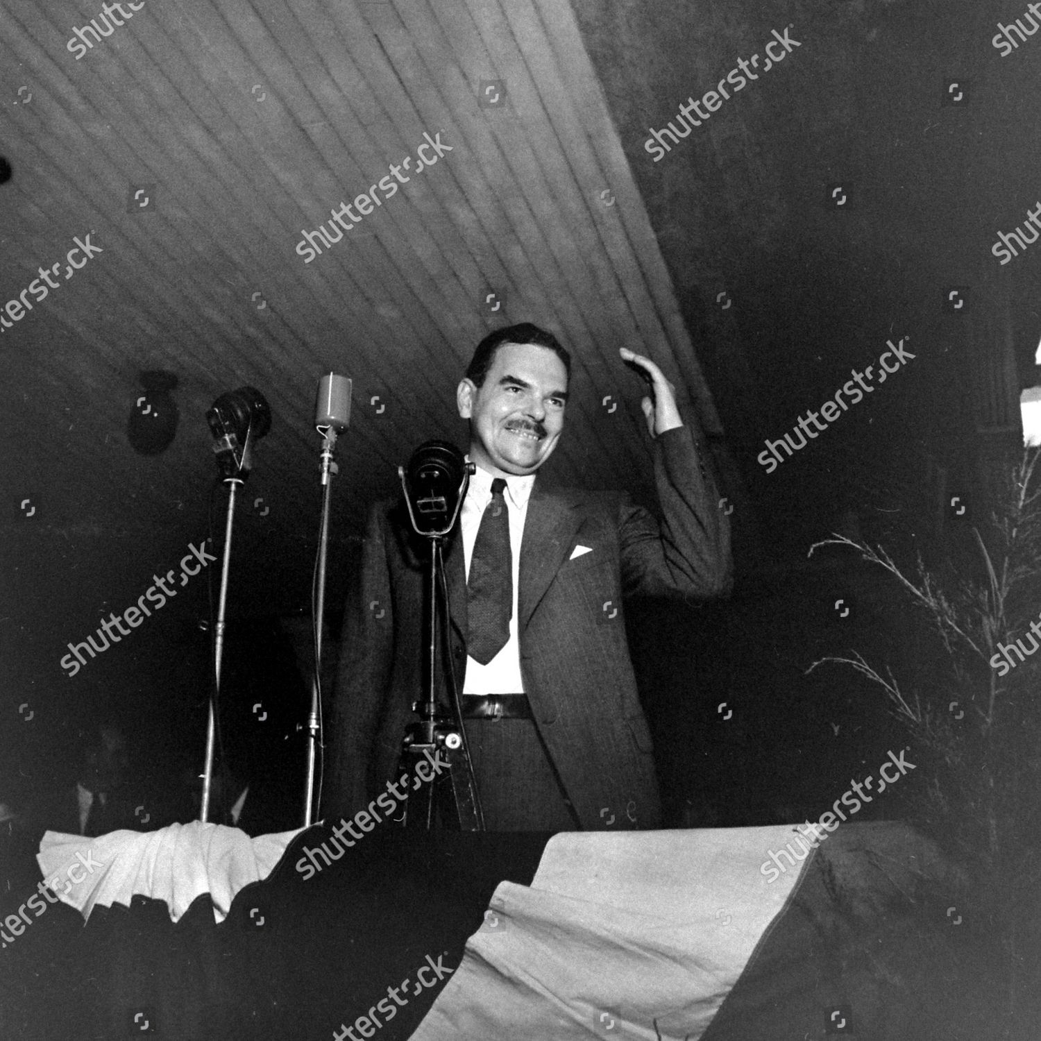 Governor Thomas Edmund Dewey Giving Speech Editorial Stock Photo ...