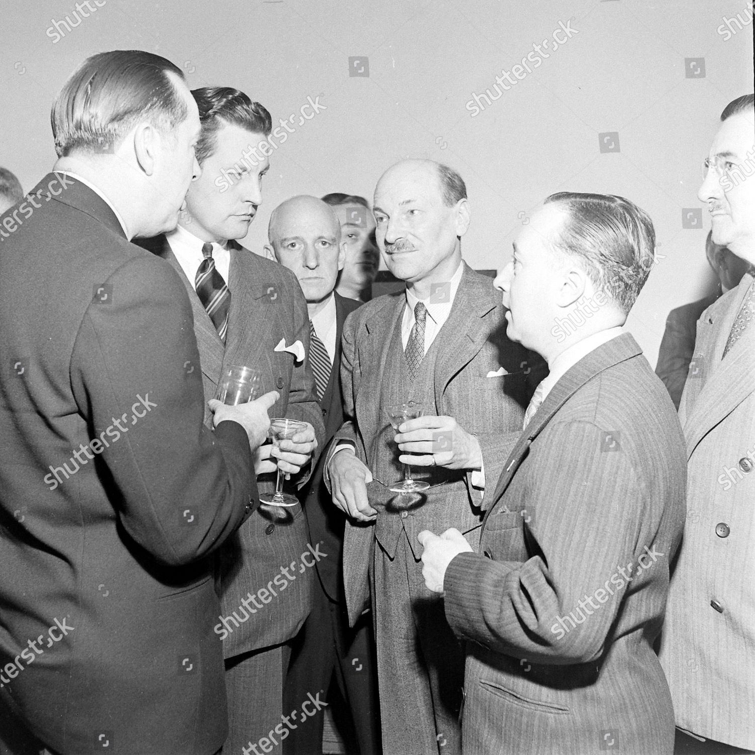 British Prime Minister Clement Attlee Visiting Editorial Stock Photo ...