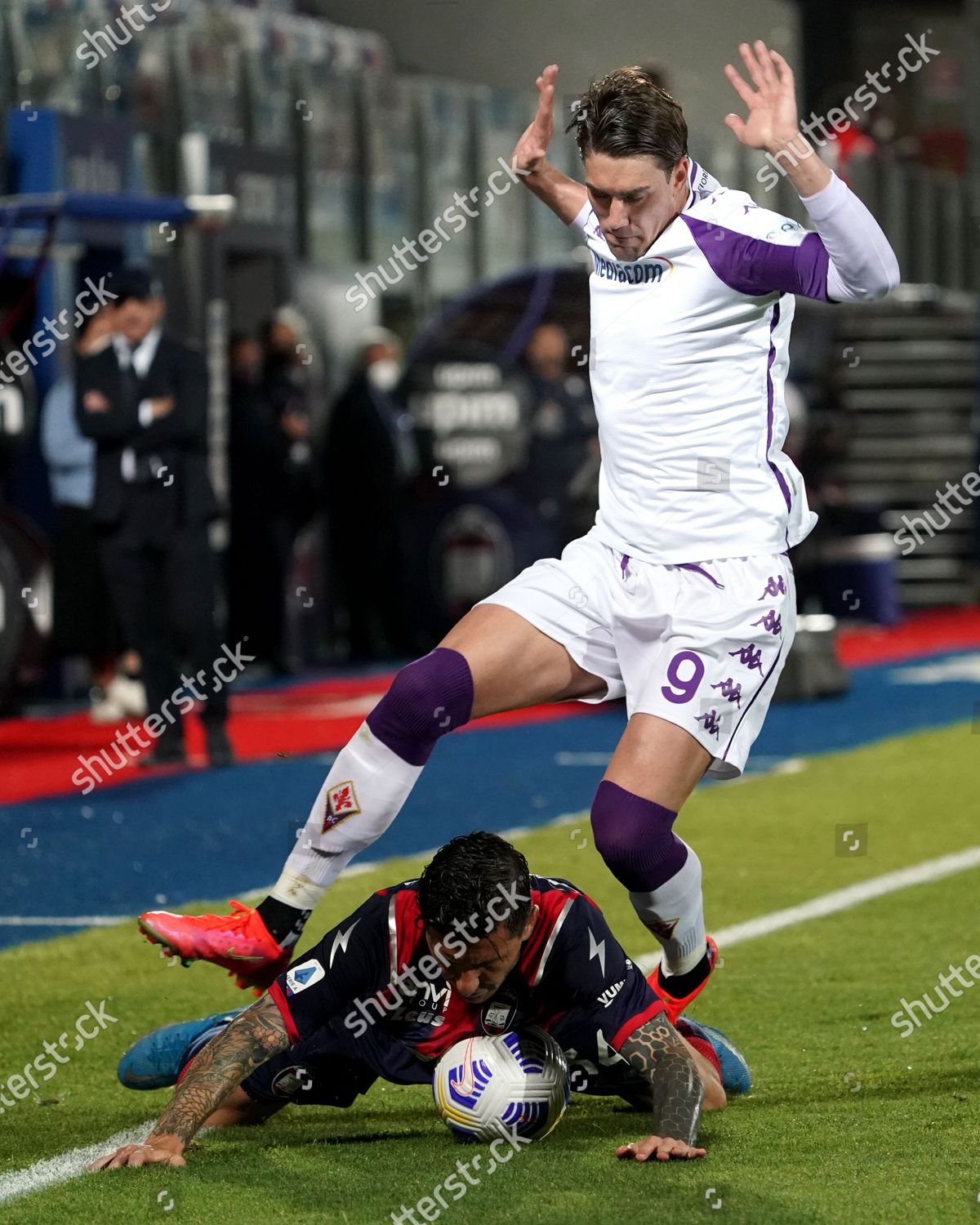 ACF Fiorentina Vs FC Crotone Editorial Stock Image - Image of real