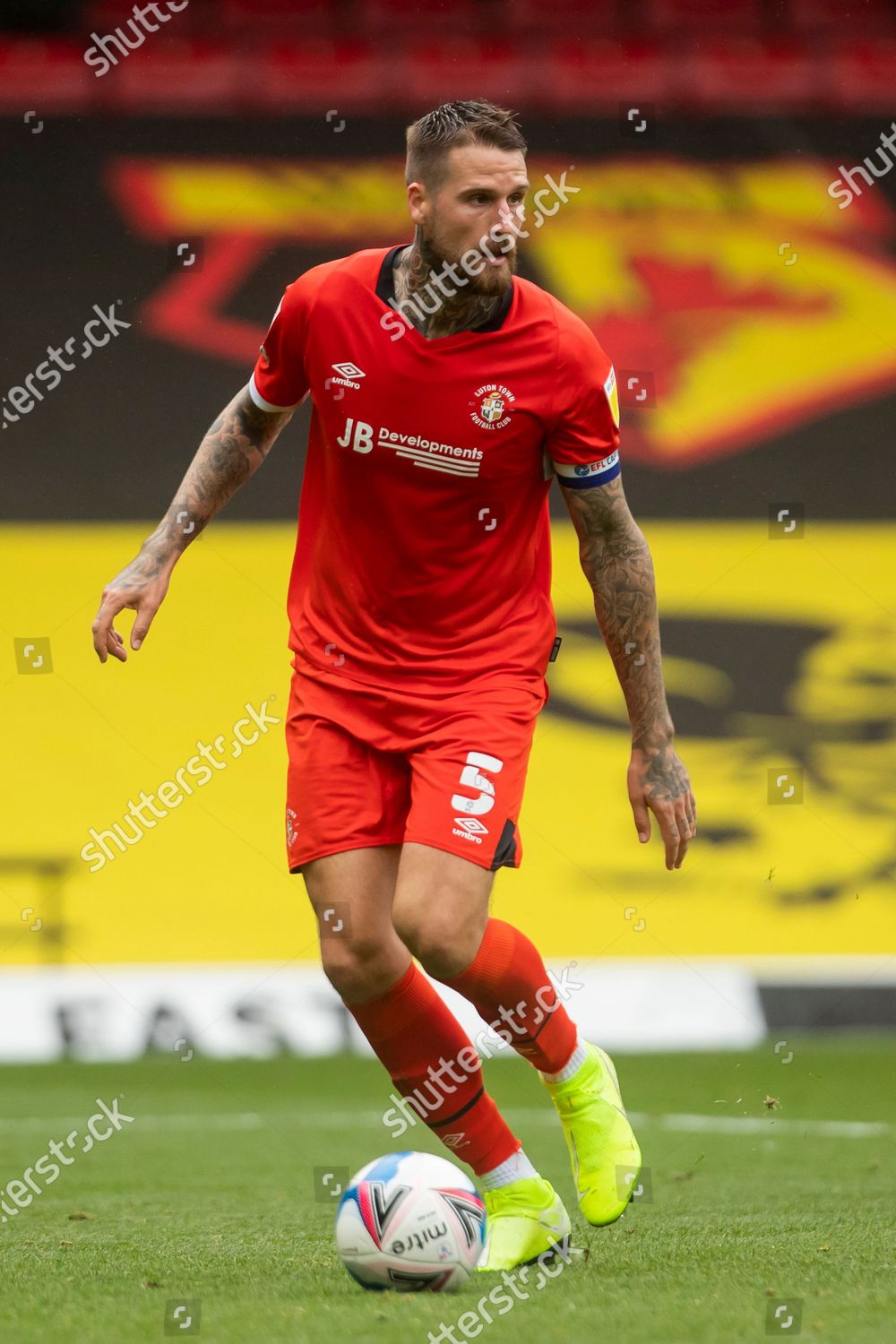 Sonny Bradley Luton Town During Sky Editorial Stock Photo Stock Image