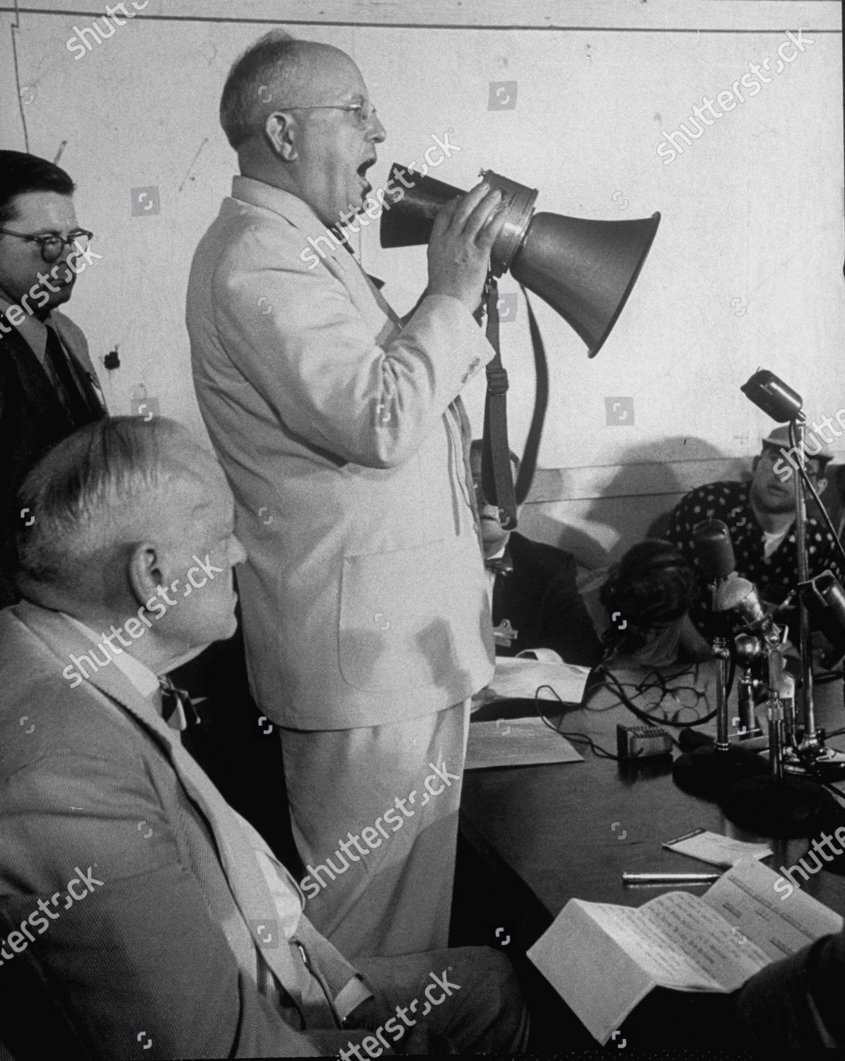 John Sydney Fine Using Electric Amplifier Editorial Stock Photo Stock