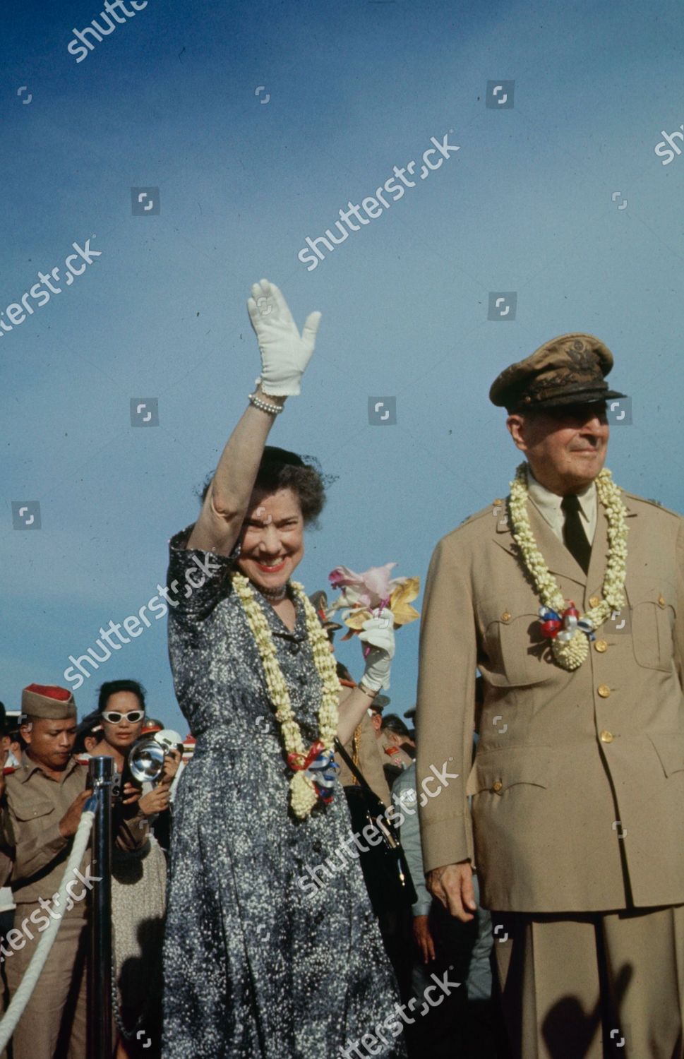 General Douglas Macarthur His Wife During Editorial Stock Photo Stock