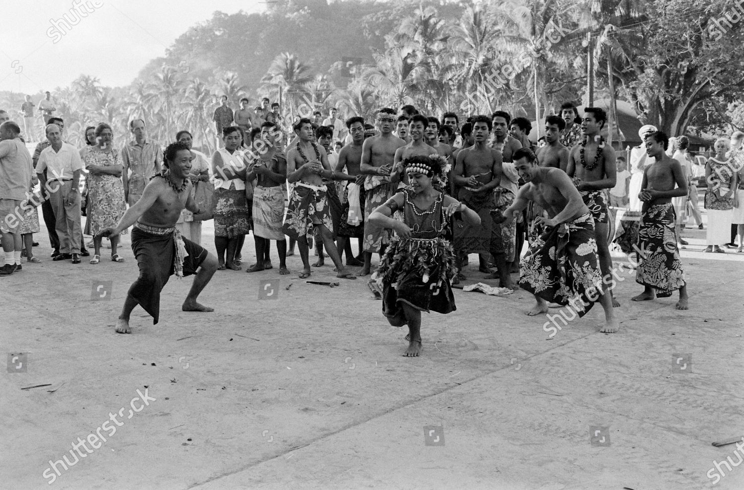 Samoan Natives Dancing Samoa July 1962 Editorial Stock Photo - Stock ...
