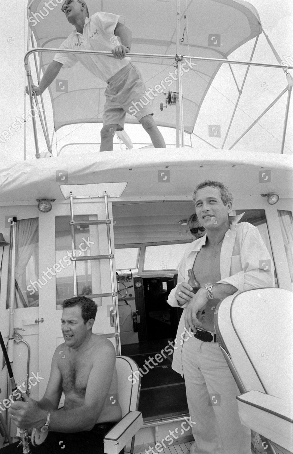 Actor Paul Newman R Riding Boat Editorial Stock Photo - Stock Image ...