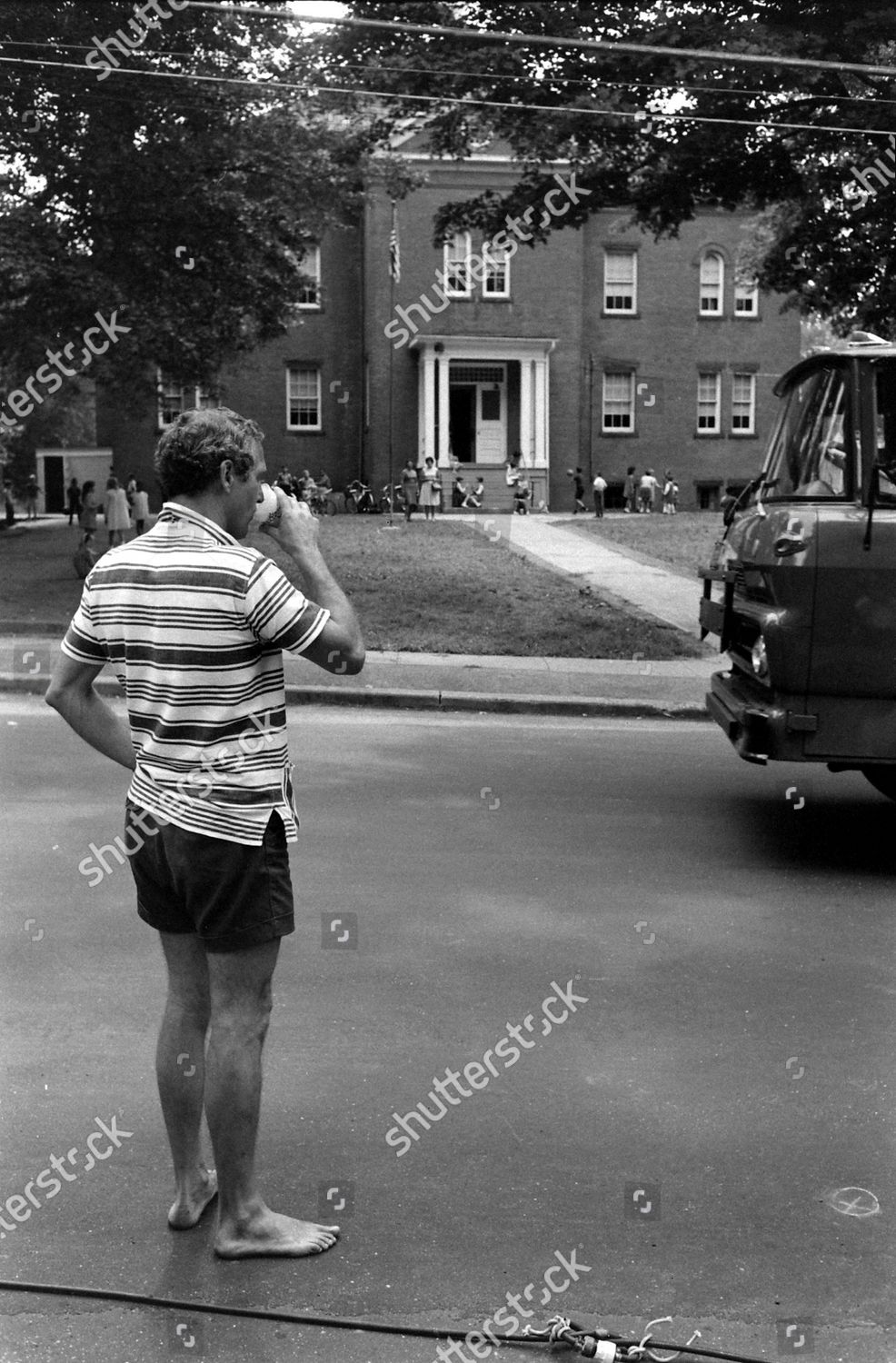 Actor Paul Newman Drinking Water His Editorial Stock Photo Stock