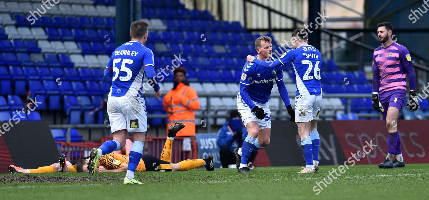 Danny Rowe Oldham Athletic Celebrates Scoring Editorial Stock Photo 