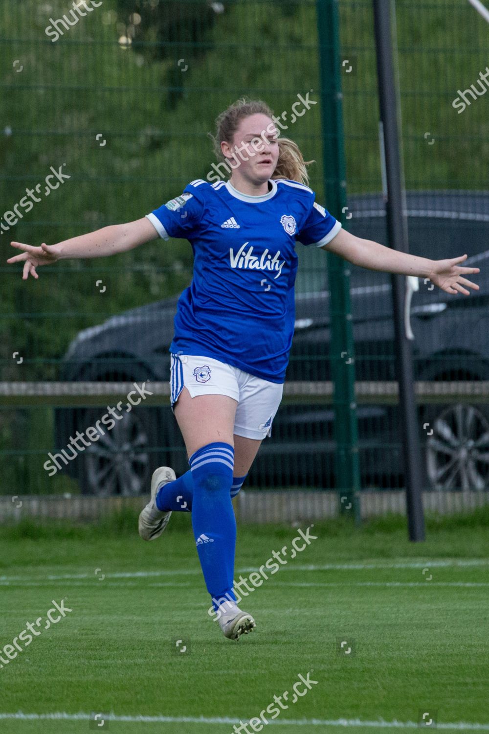 Phoebie Poole 18 Cardiff Celebrates During Editorial Stock Photo ...