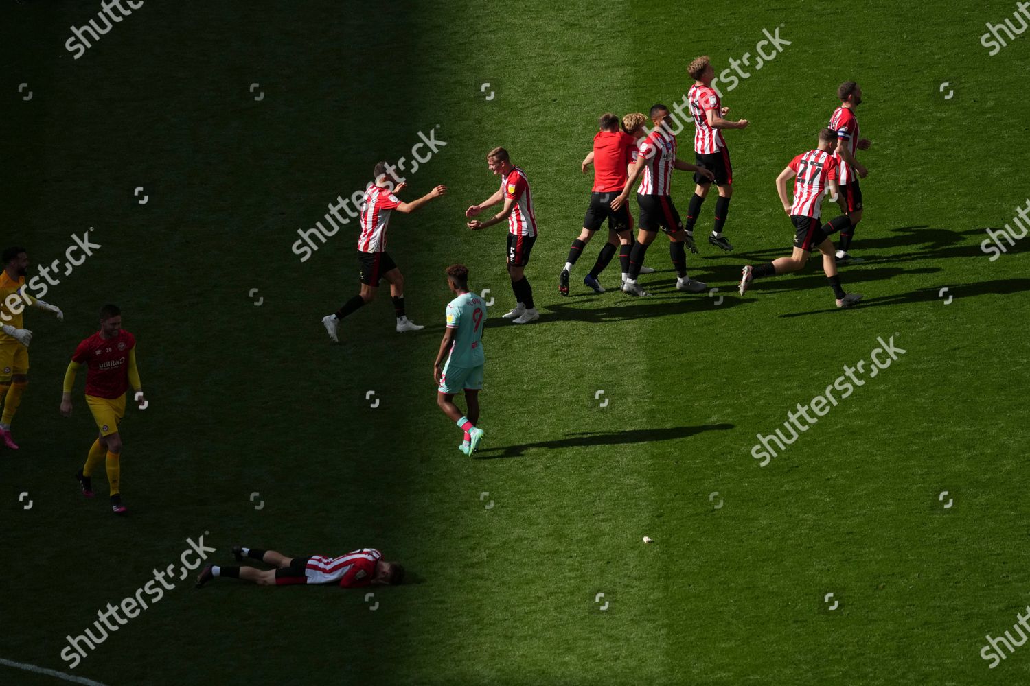 BRENTFORD CELEBRATE PROMOTION PREMIER LEAGUE AFTER Editorial Stock ...