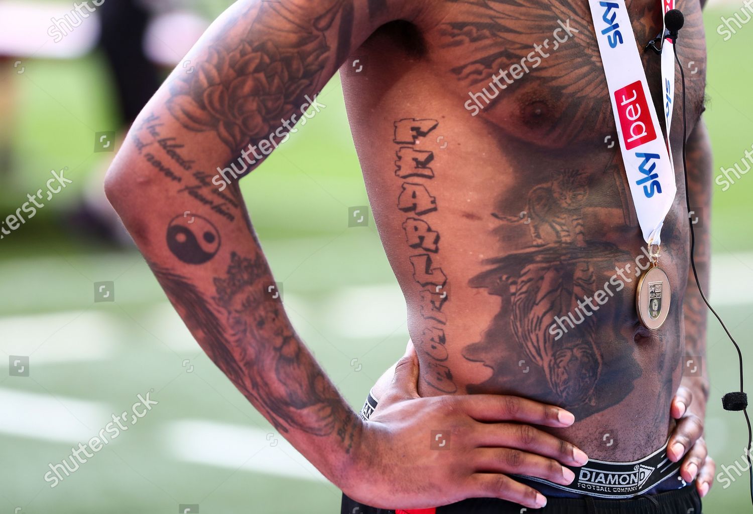 Ivan Toney Brentford His Tattoos Editorial Stock Photo - Stock Image ...