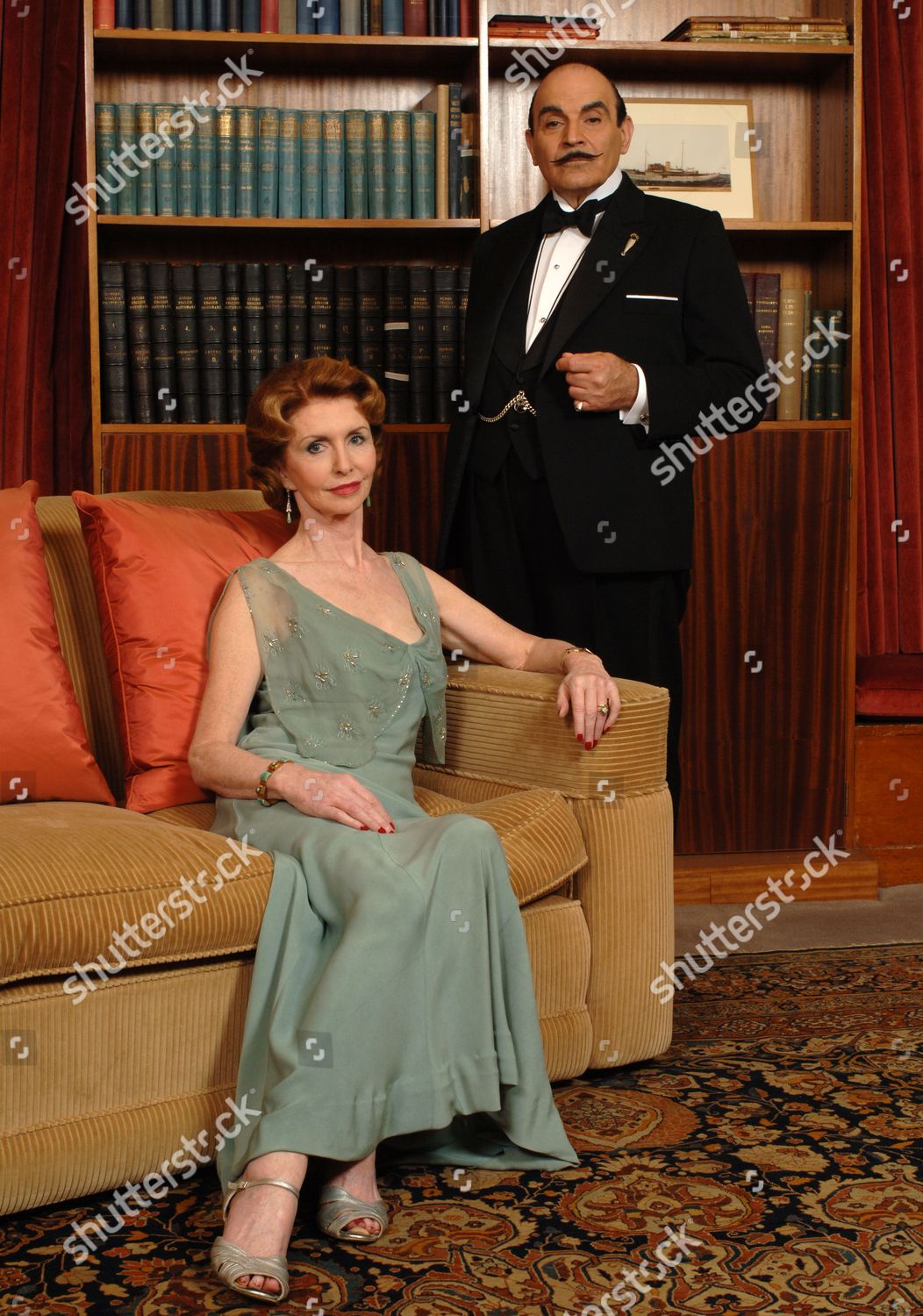 David Suchet Hercule Poirot Jane Asher Lady Editorial Stock Photo ...