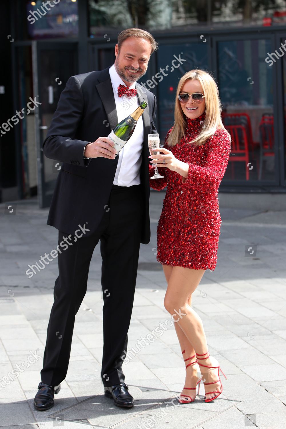 Amanda Holden Jamie Theakston Drinking Champagne Editorial Stock Photo ...