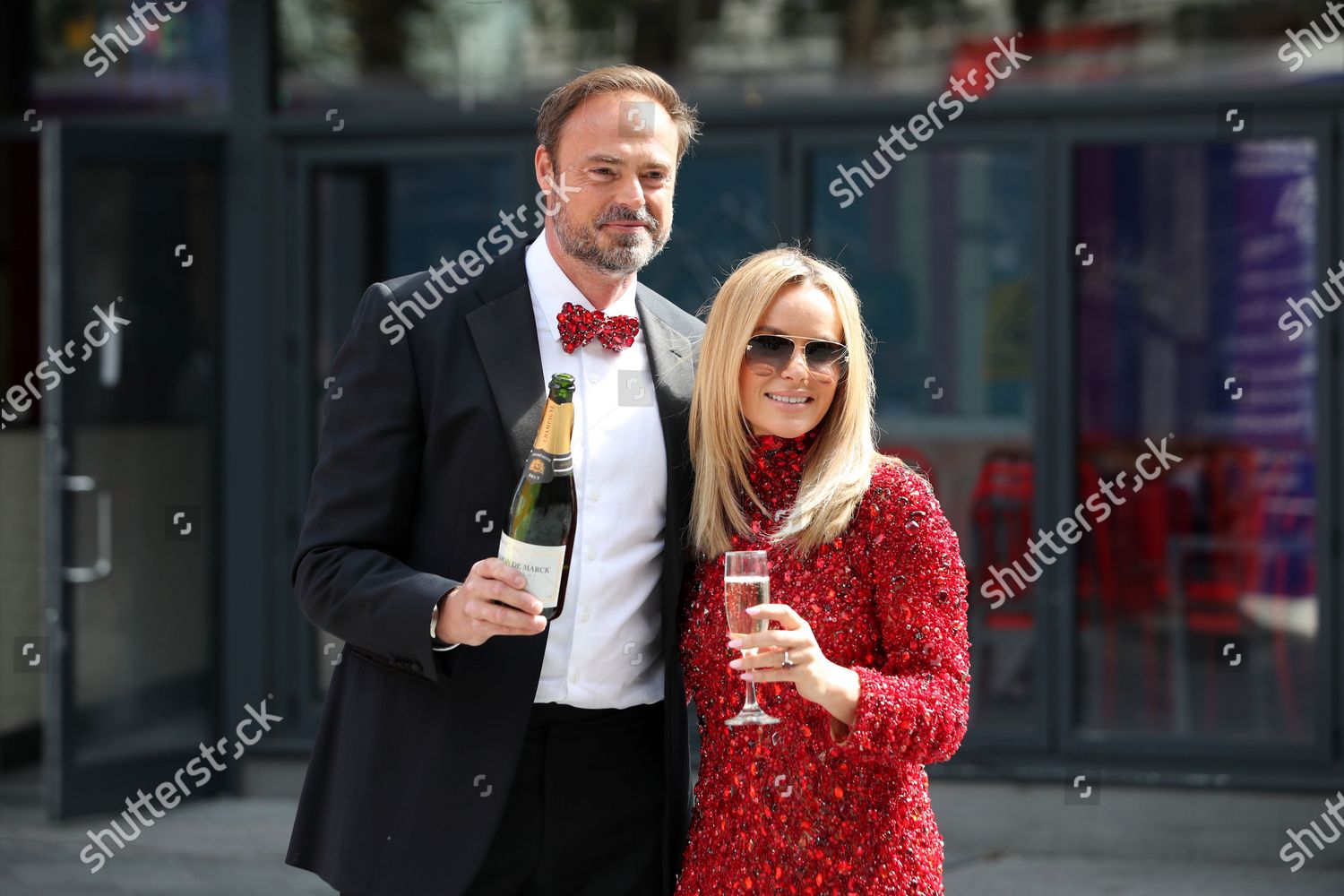 Amanda Holden Jamie Theakston Drinking Champagne Editorial Stock Photo ...