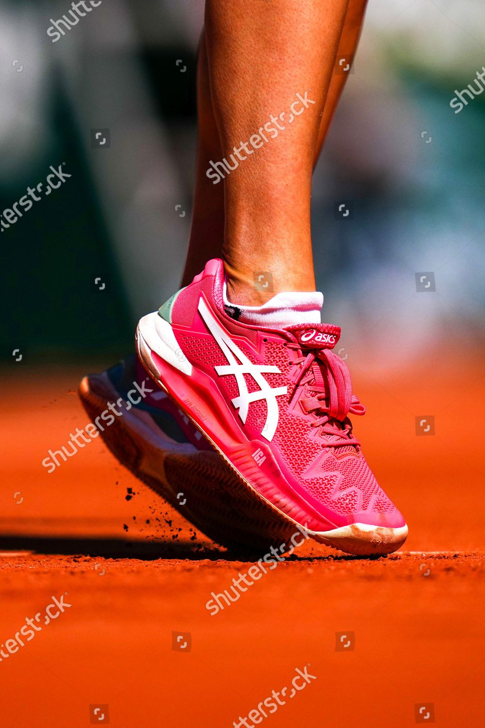 Asics Tennis Shoes Iga Swiatek During Redaktionelles Stockfoto