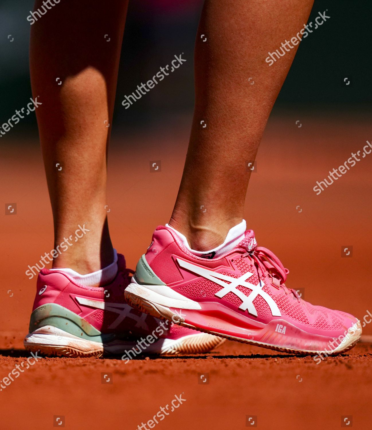 Ascis Tennis Shoes Iga Swiatek During Editorial Stock Photo - Stock