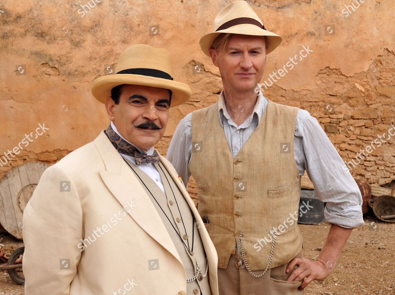 David Suchet Hercule Poirot Mark Gatiss Leonard Editorial Stock Photo