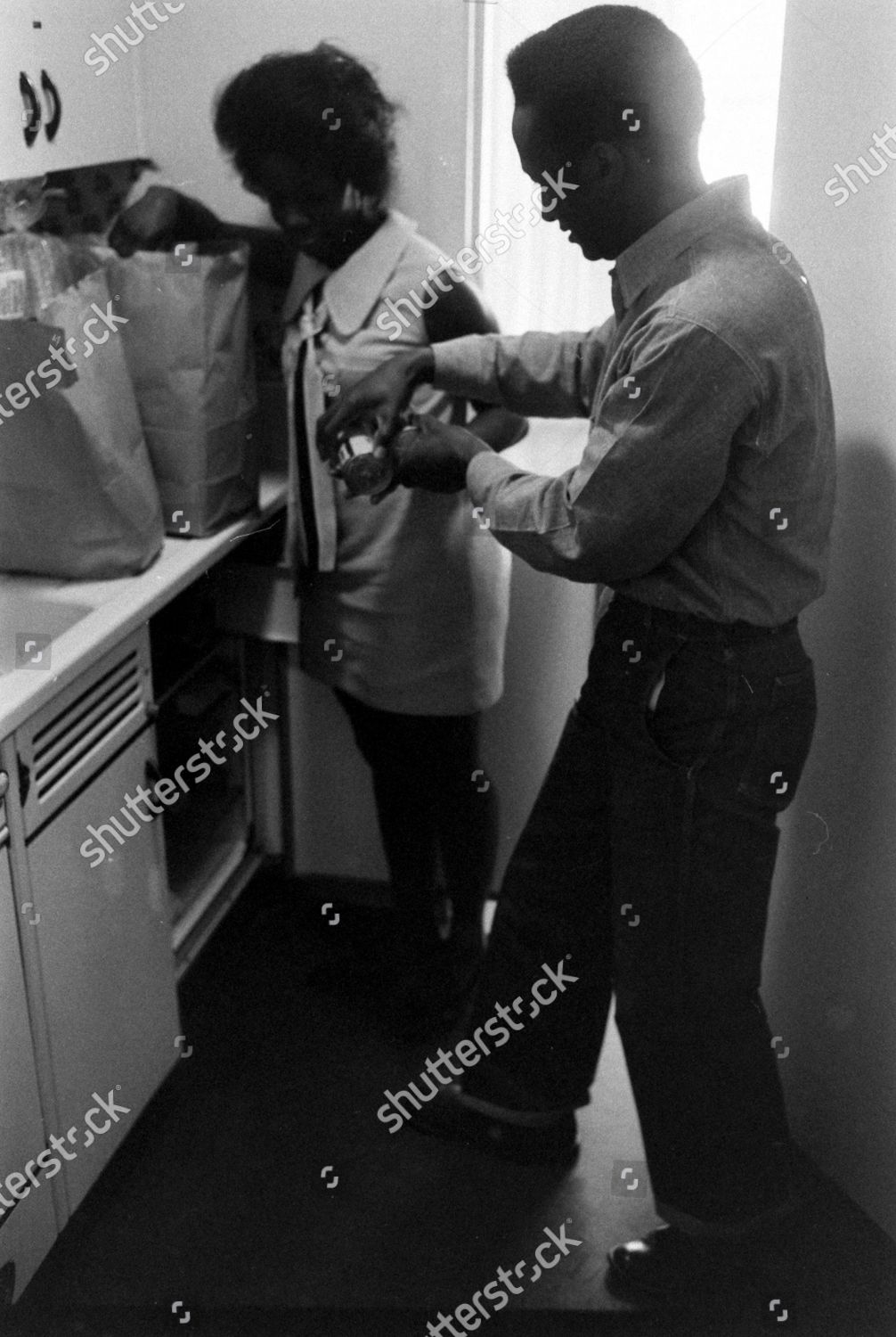 Soledad State Prison Inmate Unpacking Groceries Editorial Stock Photo
