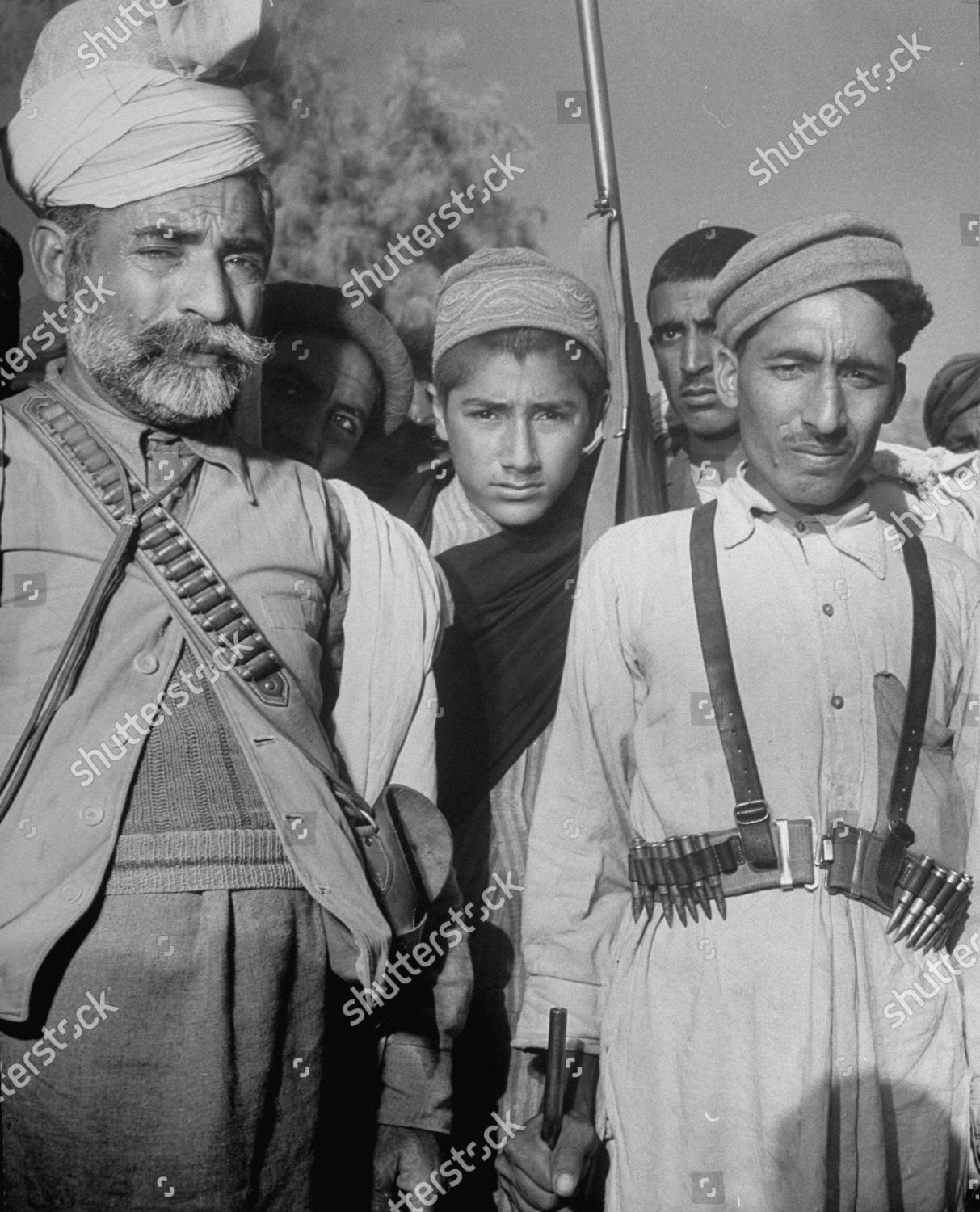 December 1947 Armed Pathan Tribesmen Waiting Editorial Stock Photo ...