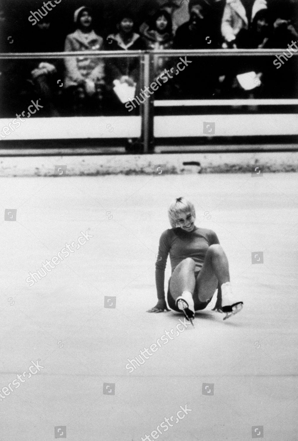 Figure Skater Lynn Smiling After Editorial Stock Photo Stock