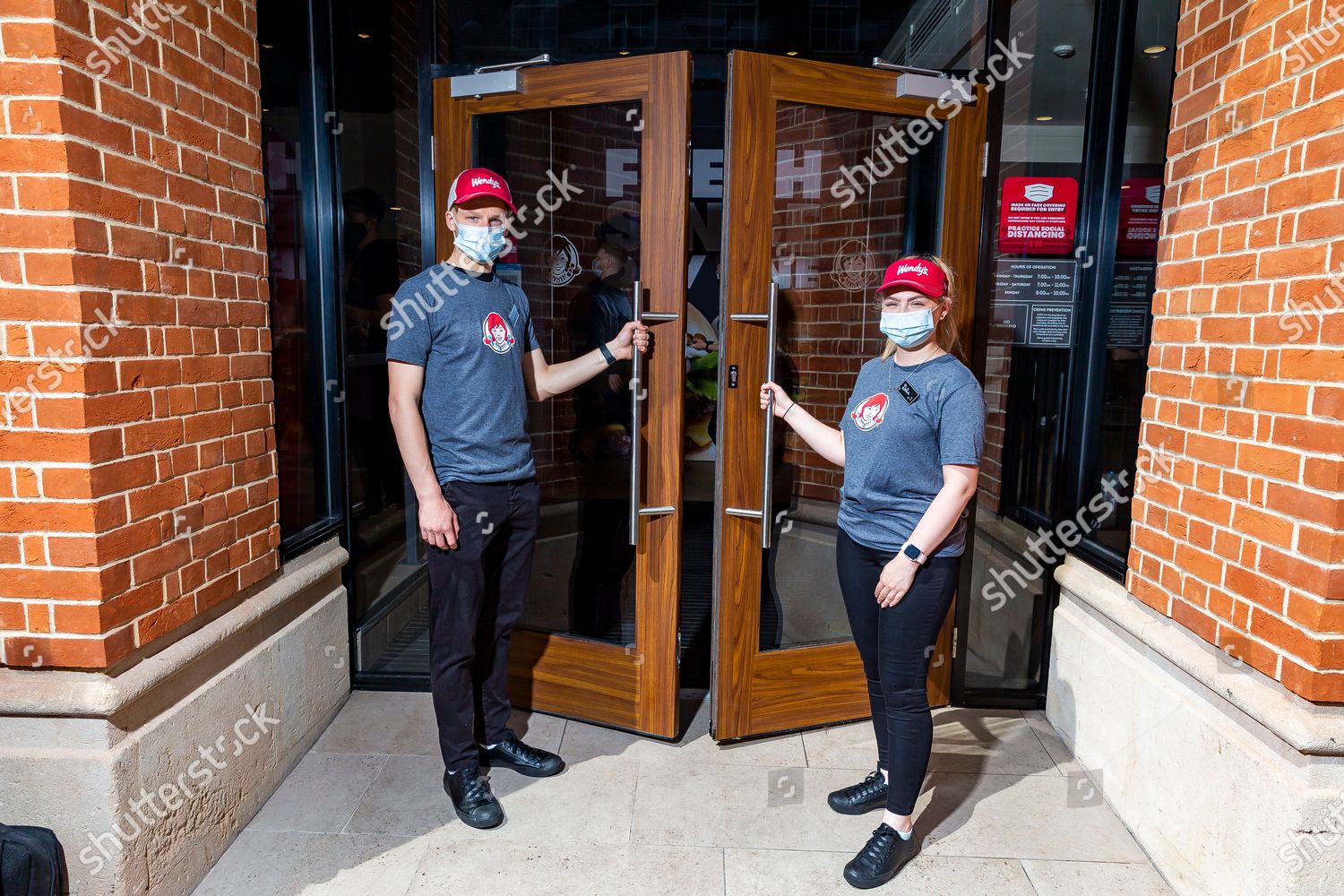 Wendys Staff Open Doors Waiting Customers Editorial Stock Photo Stock