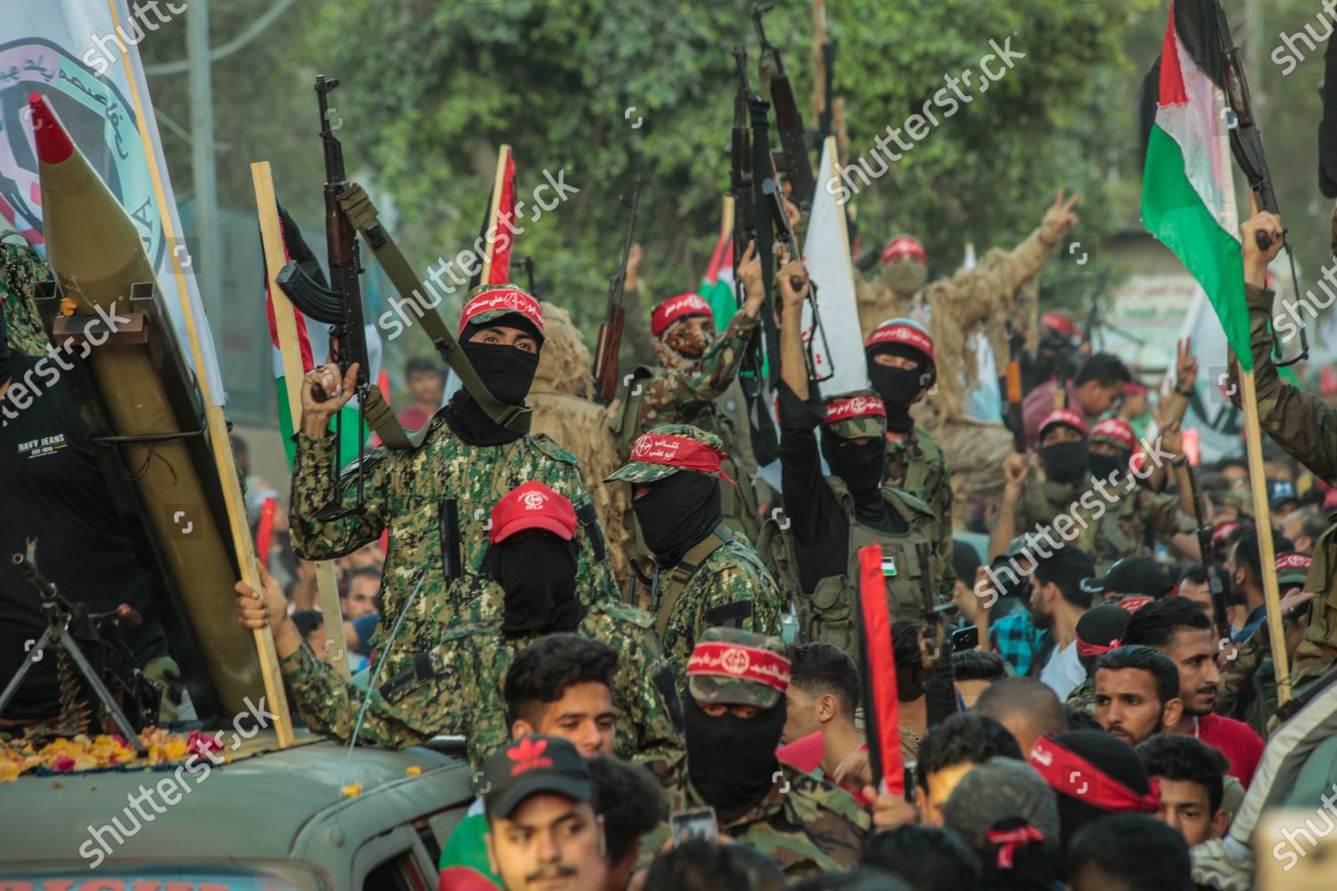 SUPPORTERS POPULAR FRONT LIBERATION PALESTINE PFLP Editorial Stock