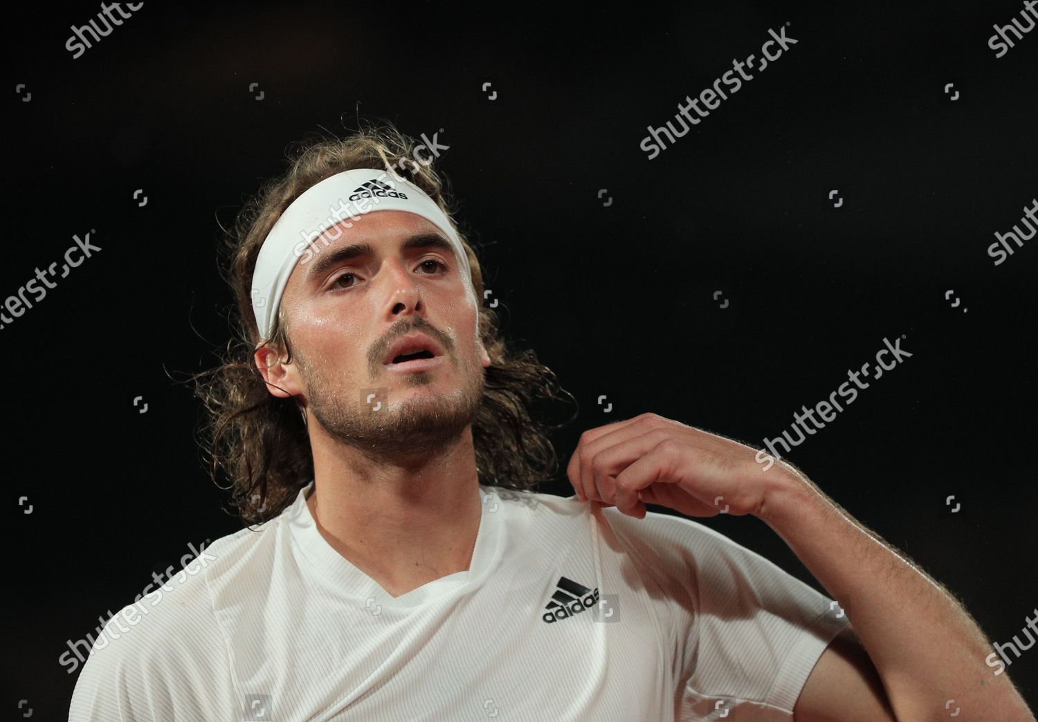 Stefanos Tsitsipas Greece Action Against John Editorial Stock Photo