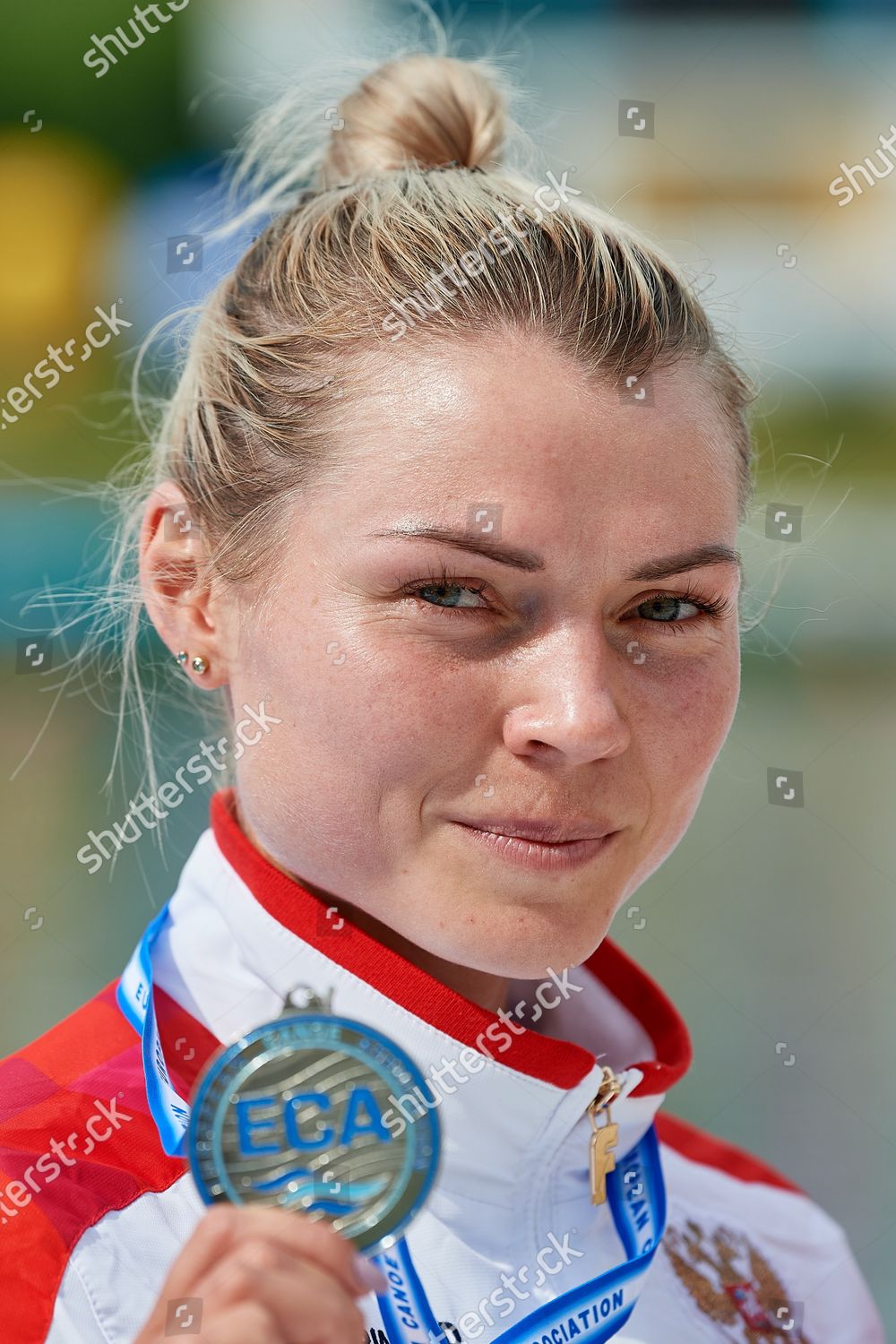 Silver Medalist Elena Mironchenko Russia Poses Editorial Stock Photo ...