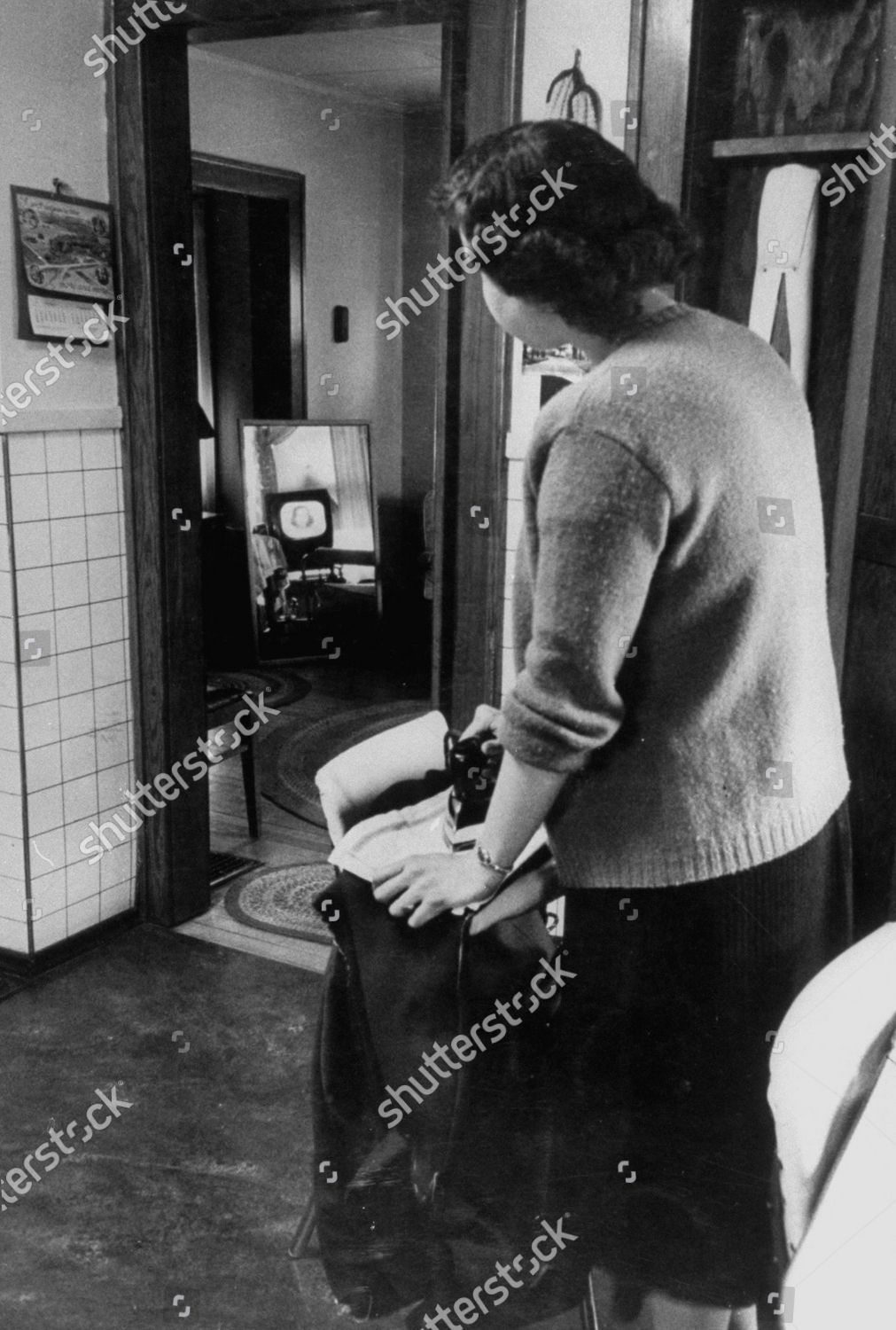Housewife Geneva Cook Watching Tv She Editorial Stock Photo Stock