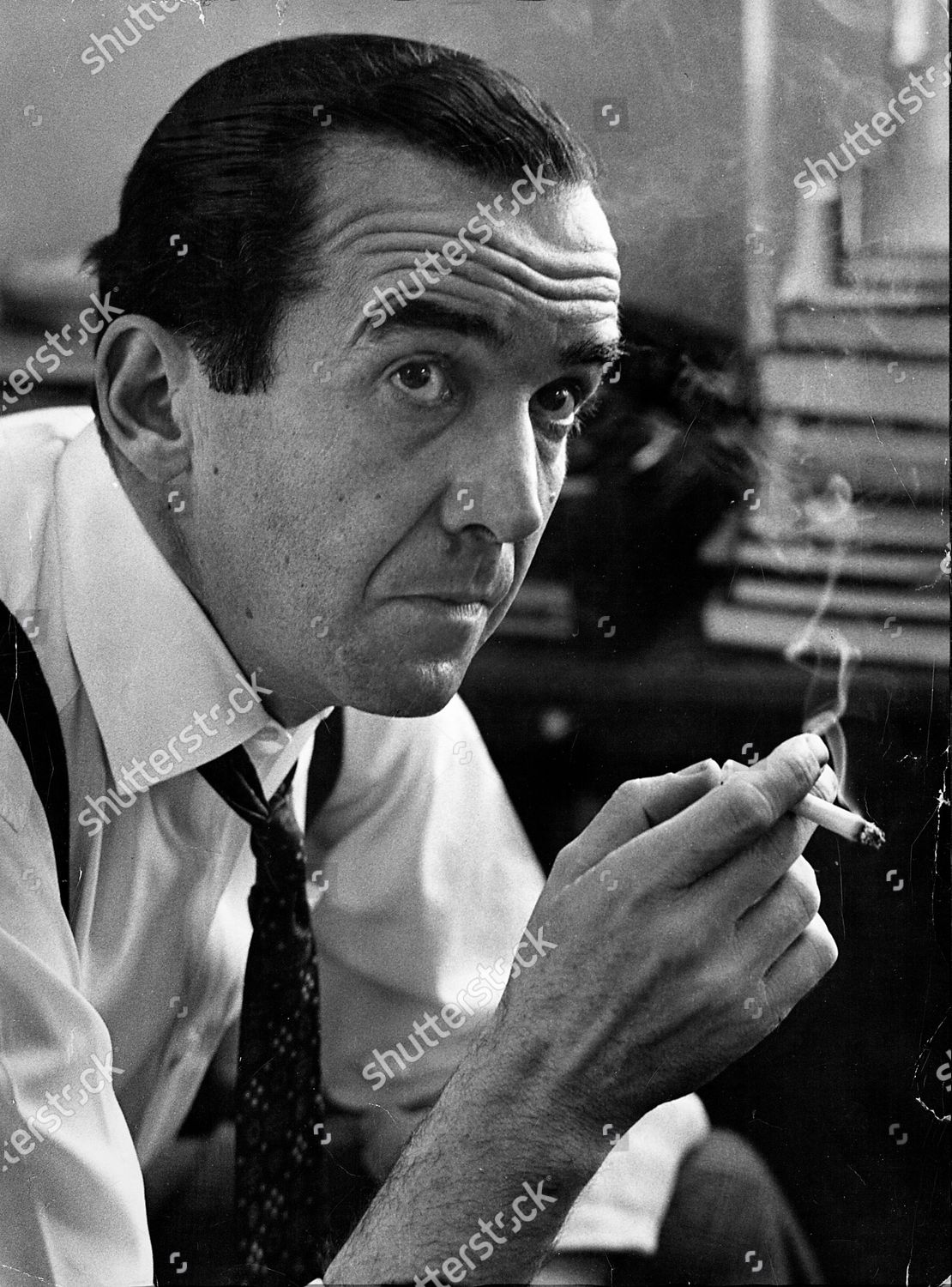Broadcast Journalist Edward R Murrow Smoking Editorial Stock Photo ...