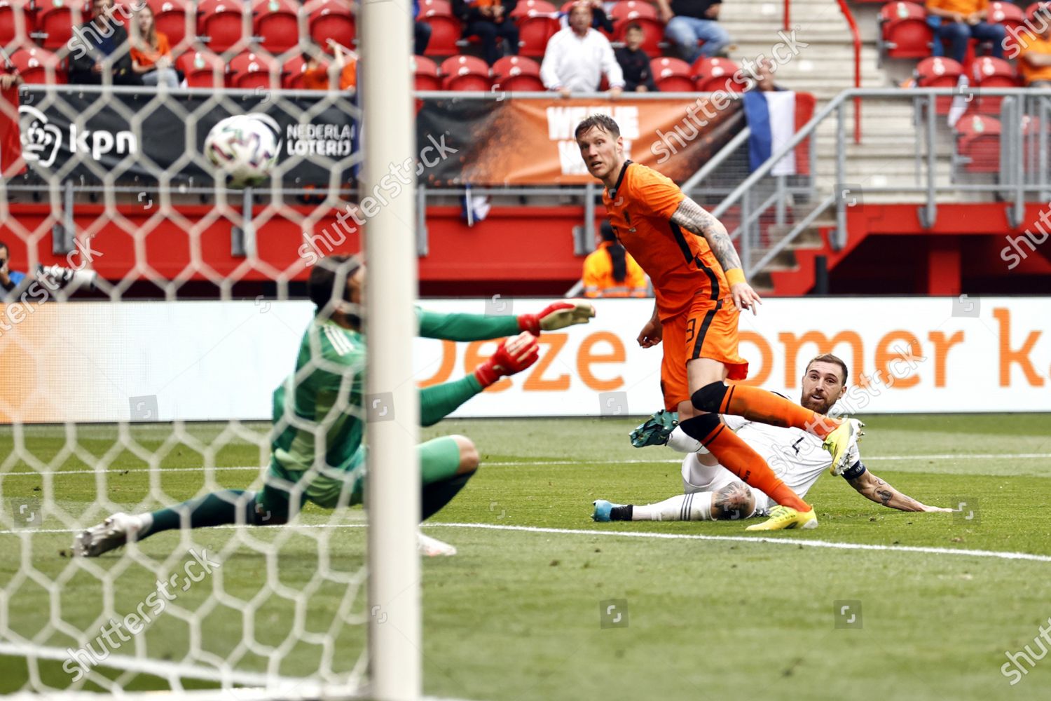 Georgia Goalkeeper Giorgi Loria Wout Weghorst Editorial Stock Photo ...