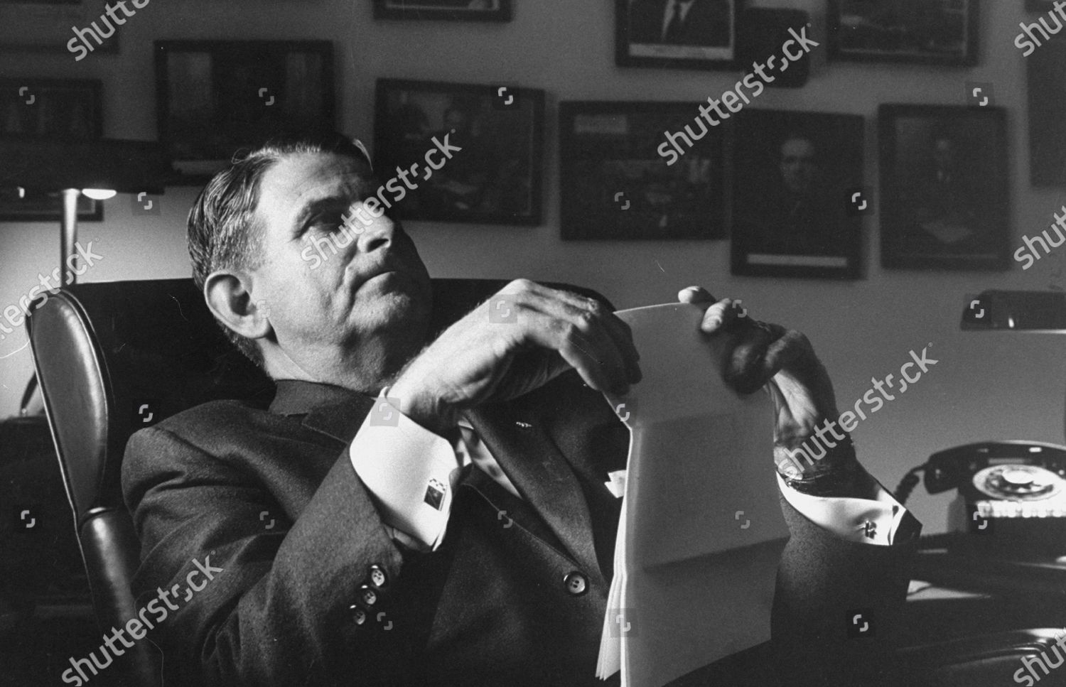 Rep Oren Harris His Office Pondering Editorial Stock Photo Stock