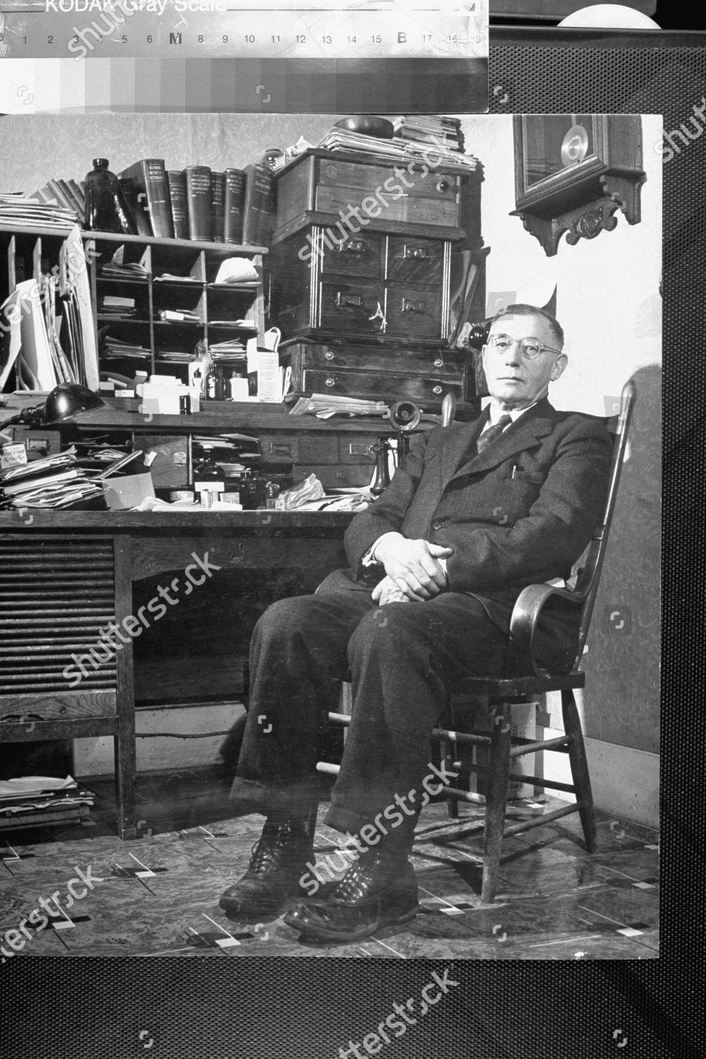Dr Gd Mackinnon Sitting His Desk Editorial Stock Photo Stock Image