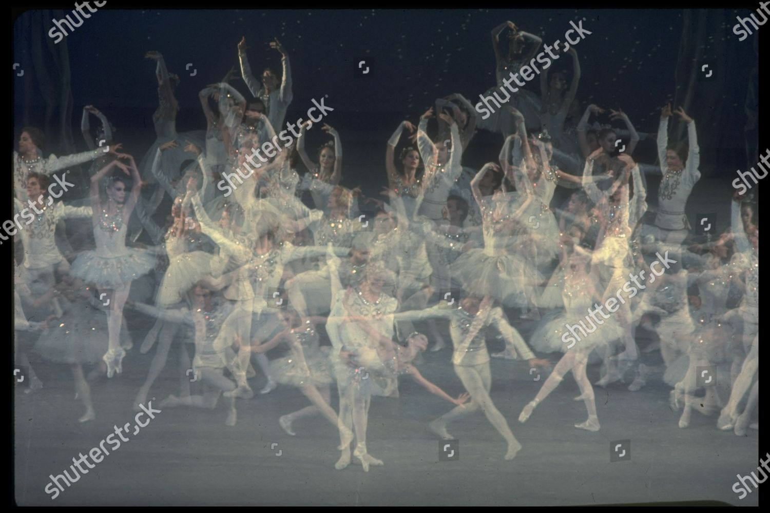 Stroboscopic Image Corps De Ballet Diamonds Editorial Stock Photo