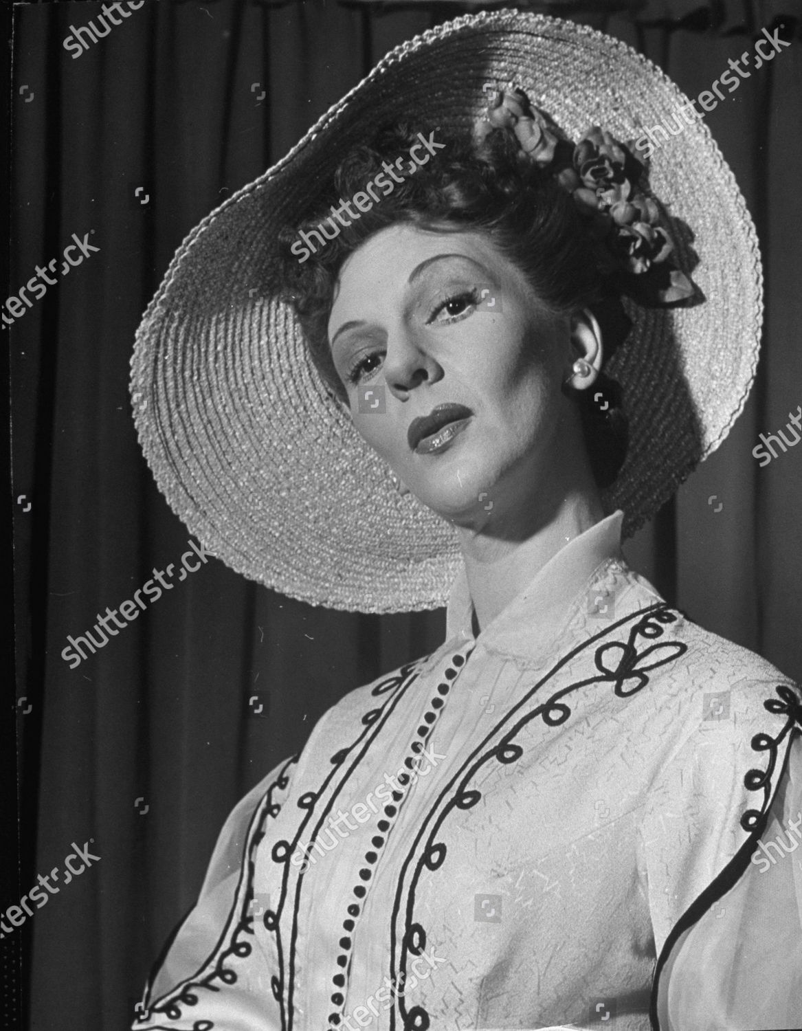 Portrait Actress Mary Martin Wearing White Editorial Stock Photo ...