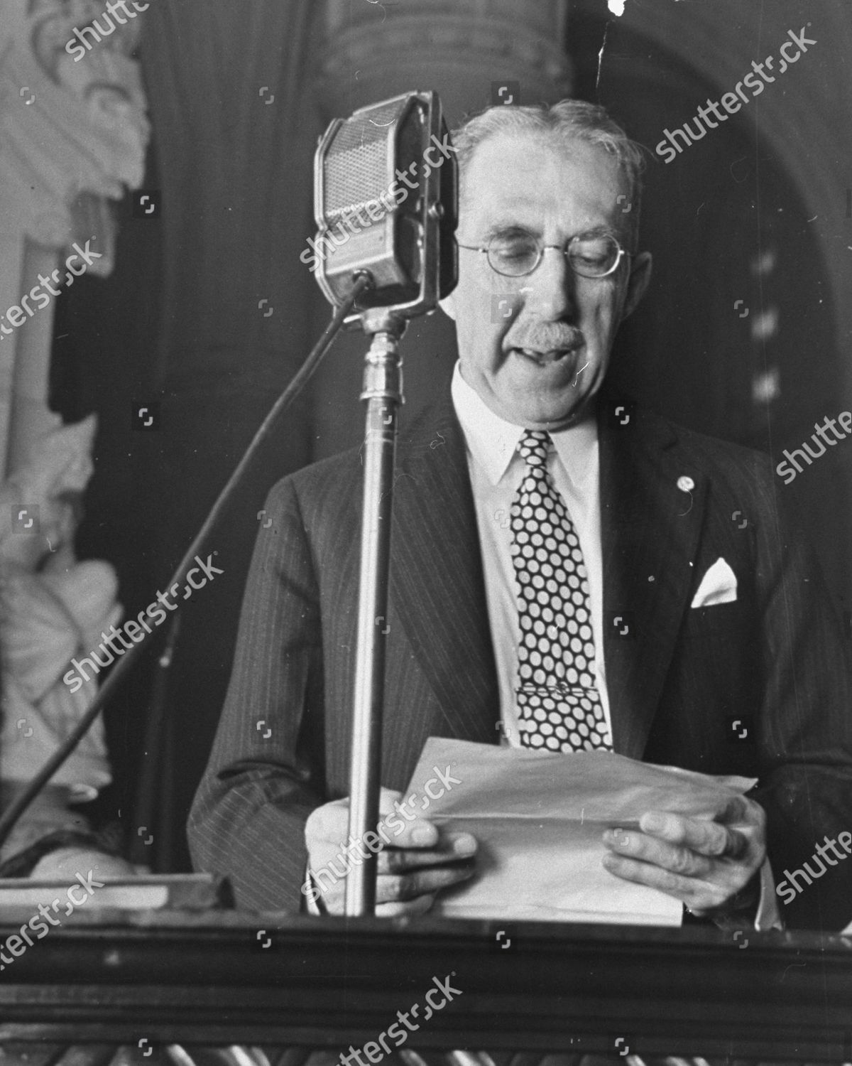 Sen Theodore F Green Making Speech Editorial Stock Photo Stock Image