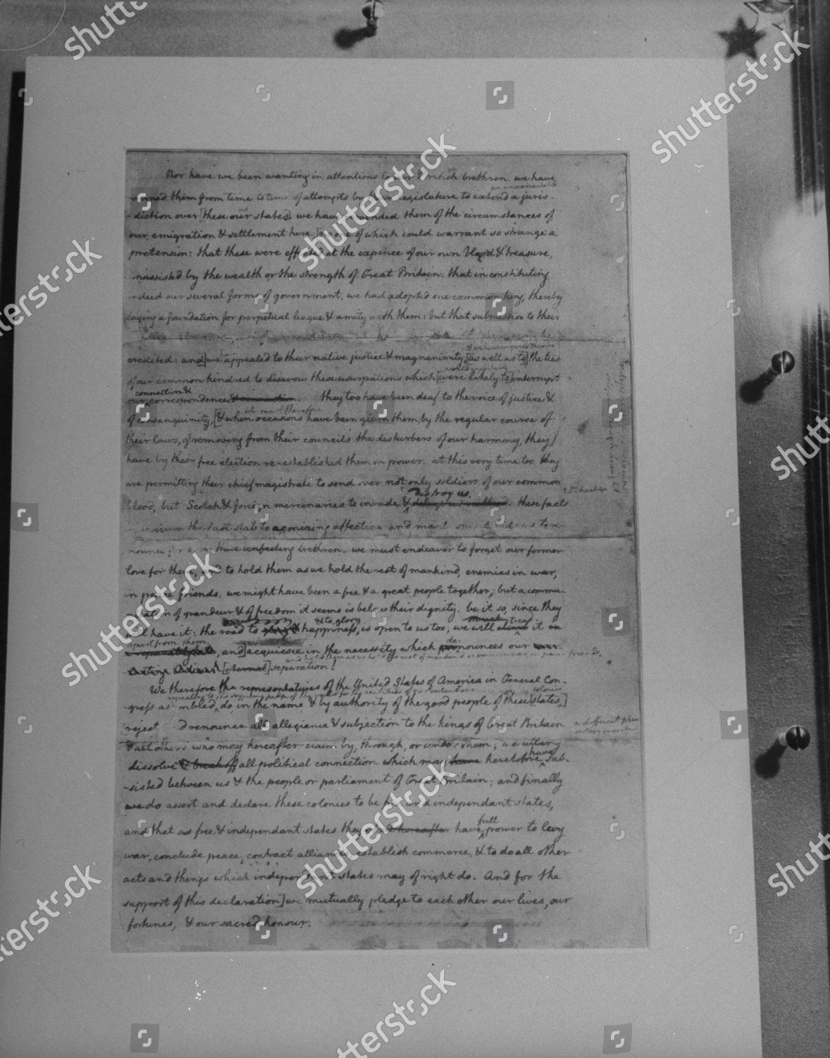 in the declaration of independence thomas jefferson changed the word property to